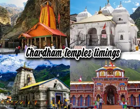 Chardham Yatra Temples Aarti Timings