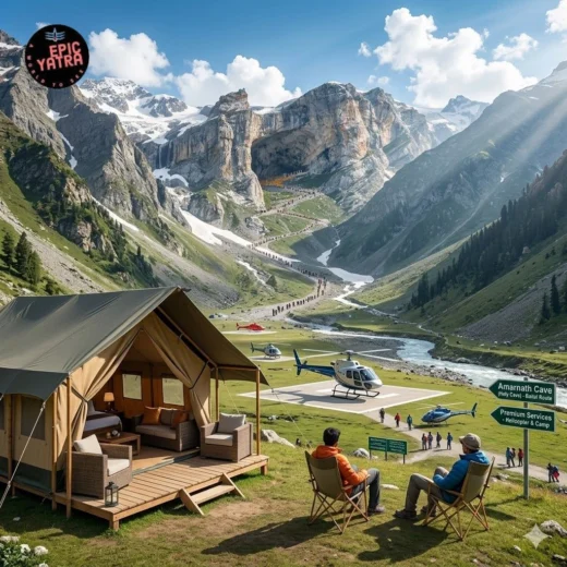 A luxury Journey to Amarnath Cave via Baltal Route