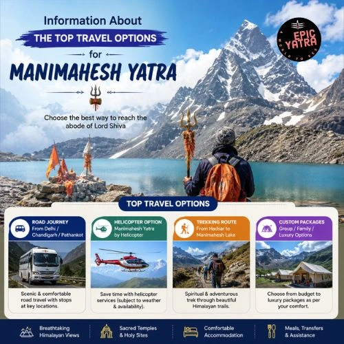 Information About the Top Travel Options for Manimahesh Yatra