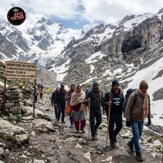 Amarnath Top Sightseeing for Pilgrims Traveling from Hyderabad