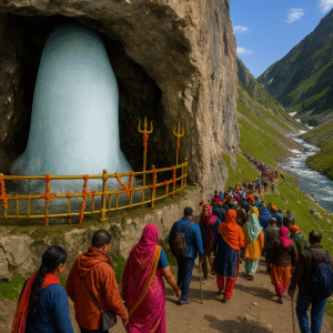 Amarnath Yatra 2025: A spiritual journey from Kolkata to the sacred Amarnath Cave. Join our exclusive tour package for a divine pilgrimage experience with guided travel, accommodations, and safety.