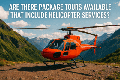 Scenic view of a helicopter flying over the Himalayas, offering the best Yatra tour package experience for pilgrims.