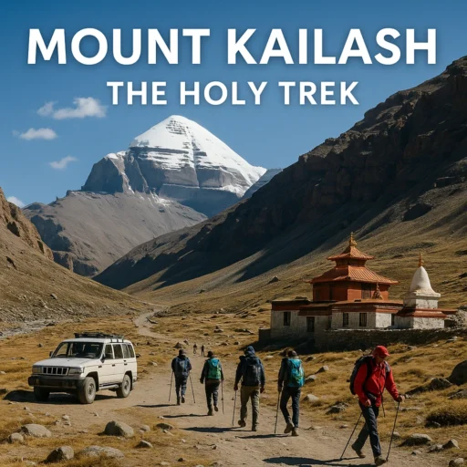 Pilgrims on the sacred trek to Mount Kailash in Tibet
