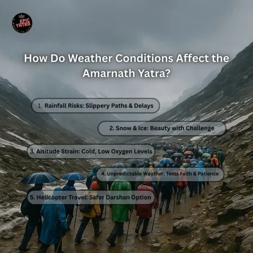 How Do Weather Conditions Affect the Amarnath Yatra?