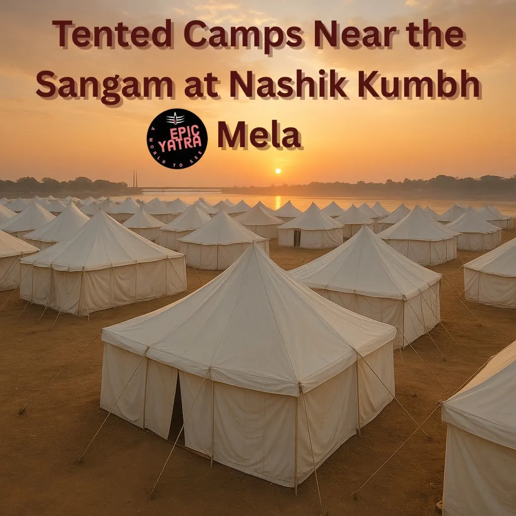 Tented Camps Near the Sangam at Nashik Kumbh Mela