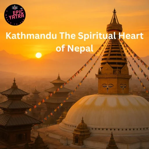 Kathmandu the spiritual heart of Nepal valley with temples and Himalayas