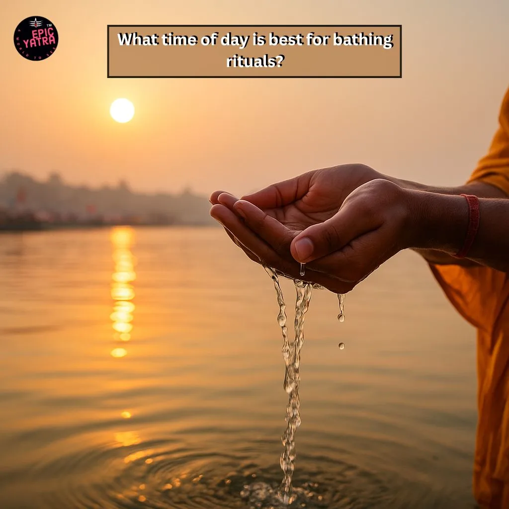 What time of day is best for bathing rituals?