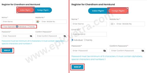 Step 1 Chardham Yatra Registration Process