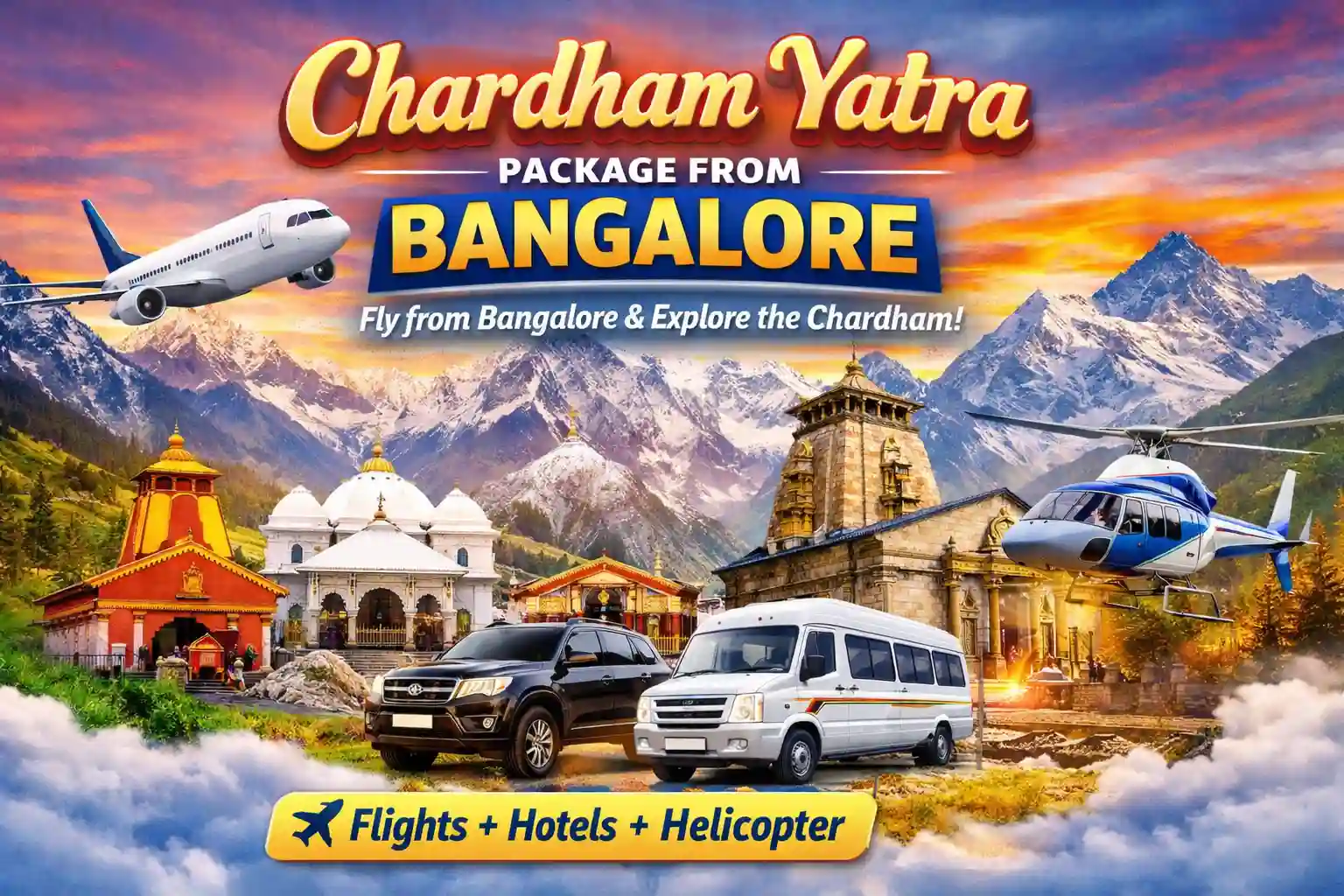 pilgrims enjoying luxury chardham yatra package trip