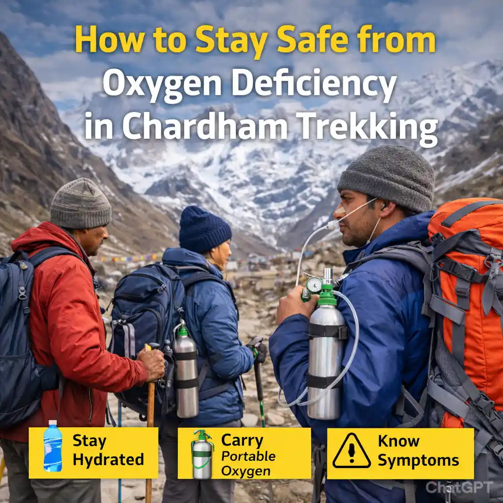 oxygen deficiency in Chardham trekking