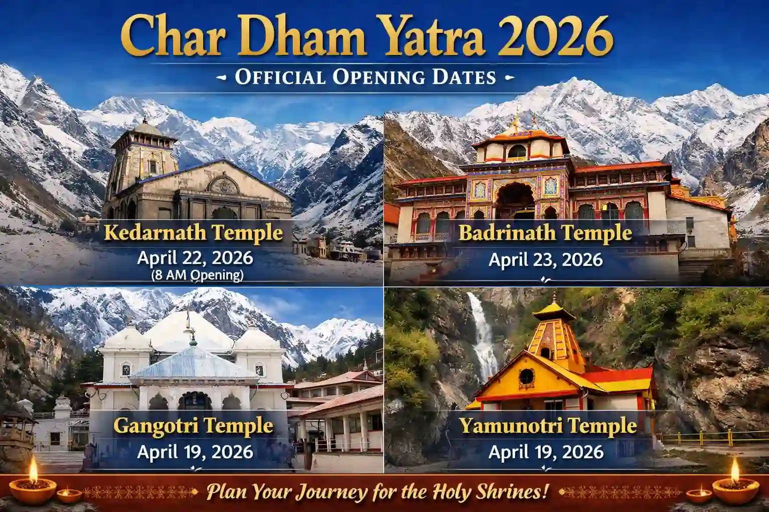 Chardham opening dates