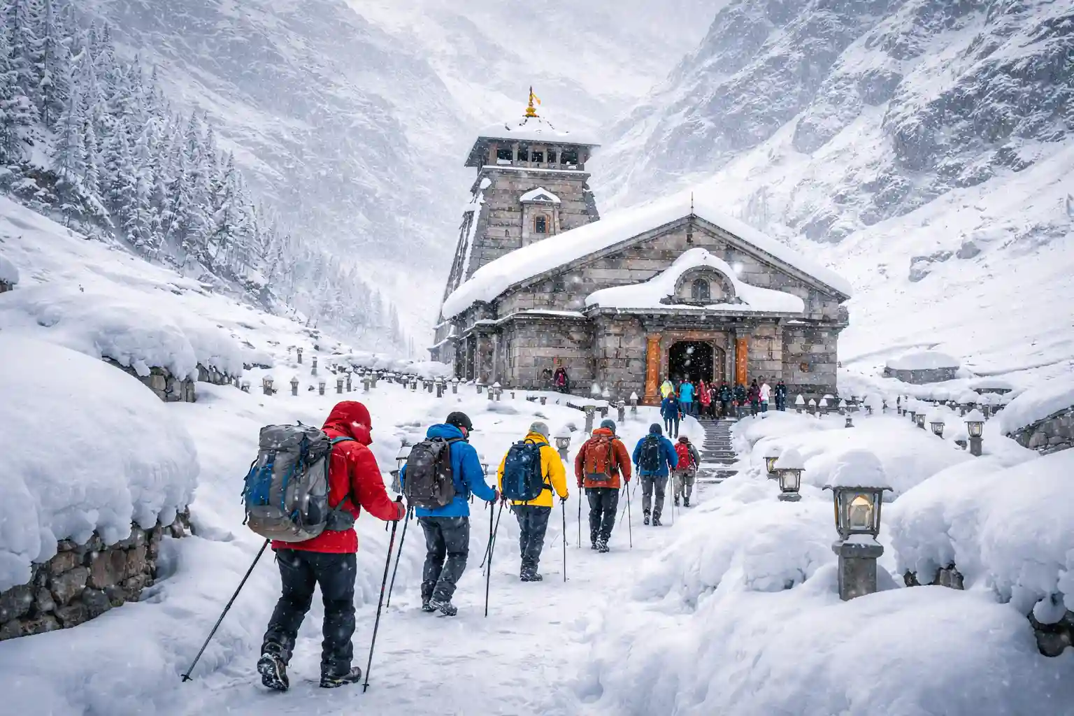 Why Heavy Snowfall Happens in This Region The temples of Kedarnath 