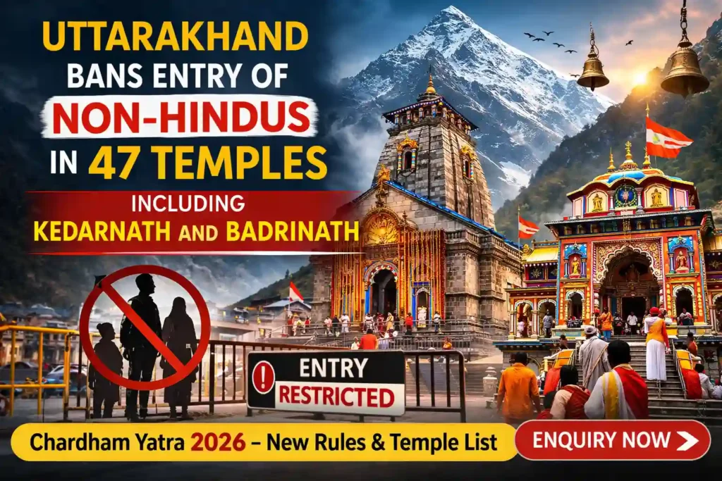 Uttarakhand Bans Entry of Non-Hindus in 47 Temples Including Kedarnath and Badrinath
