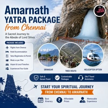 Amarnath yatra package from Chennai