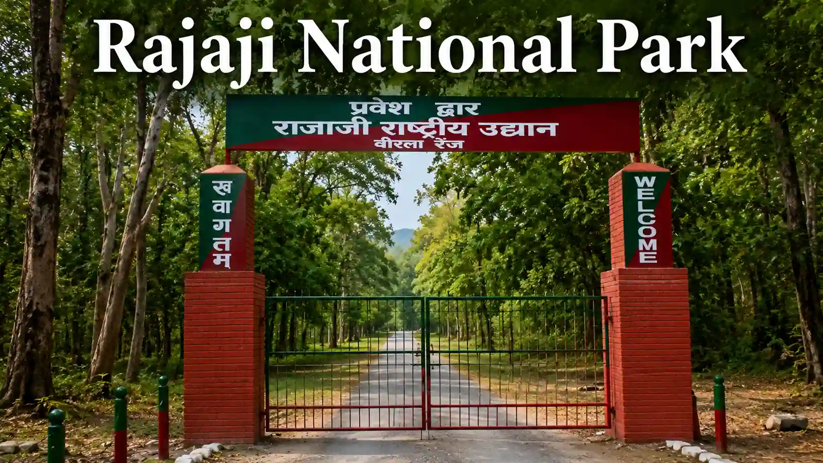 Top Places to Visit in Rishikesh | Rajaji National Park entrance archway