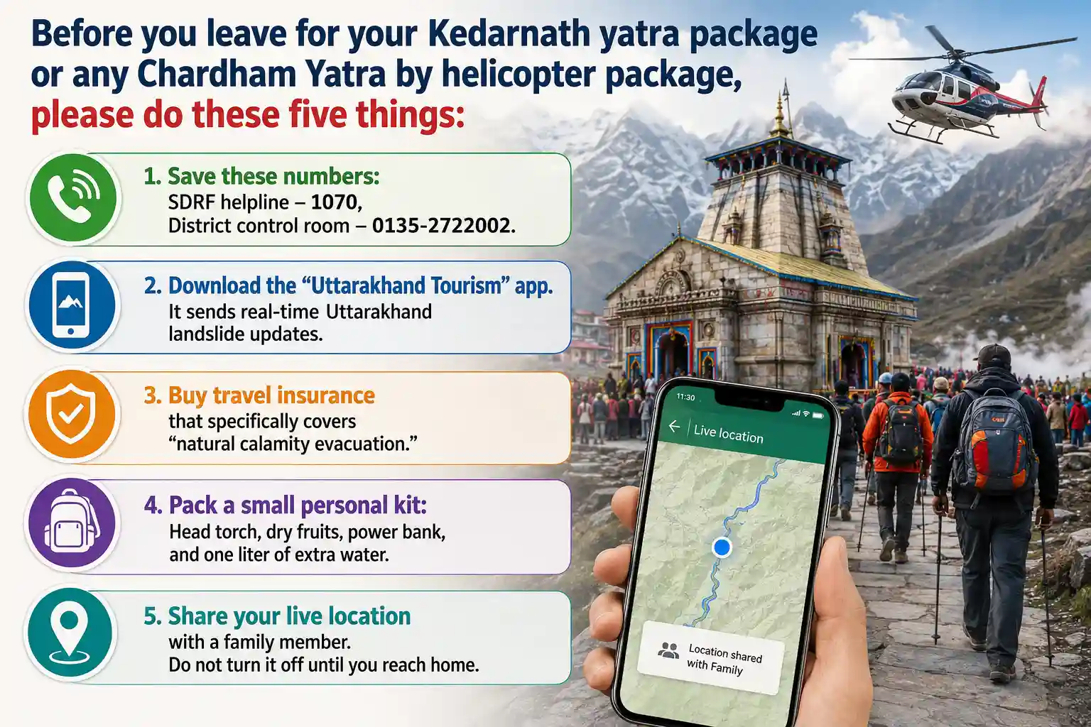 Kedarnath route landslide rescue operation 2026 | Your Checklist Before You Go on Your Yatra
