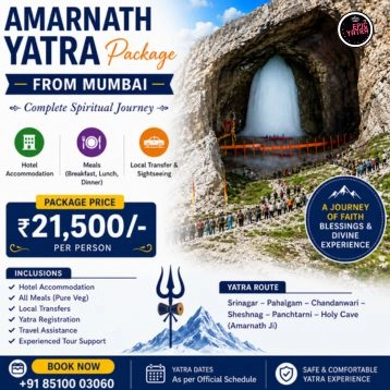 Amarnath yatra package from Mumbai