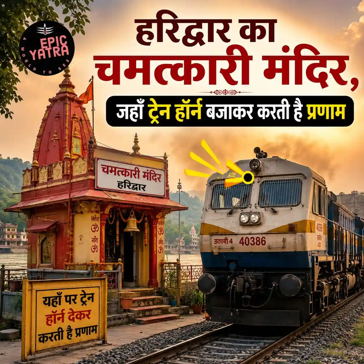 हरिद्वार का चमत्कारी मंदिर, जहाँ ट्रेन हॉर्न बजाकर करती है प्रणाम | ट्रेन हॉर्न वाला मंदिर