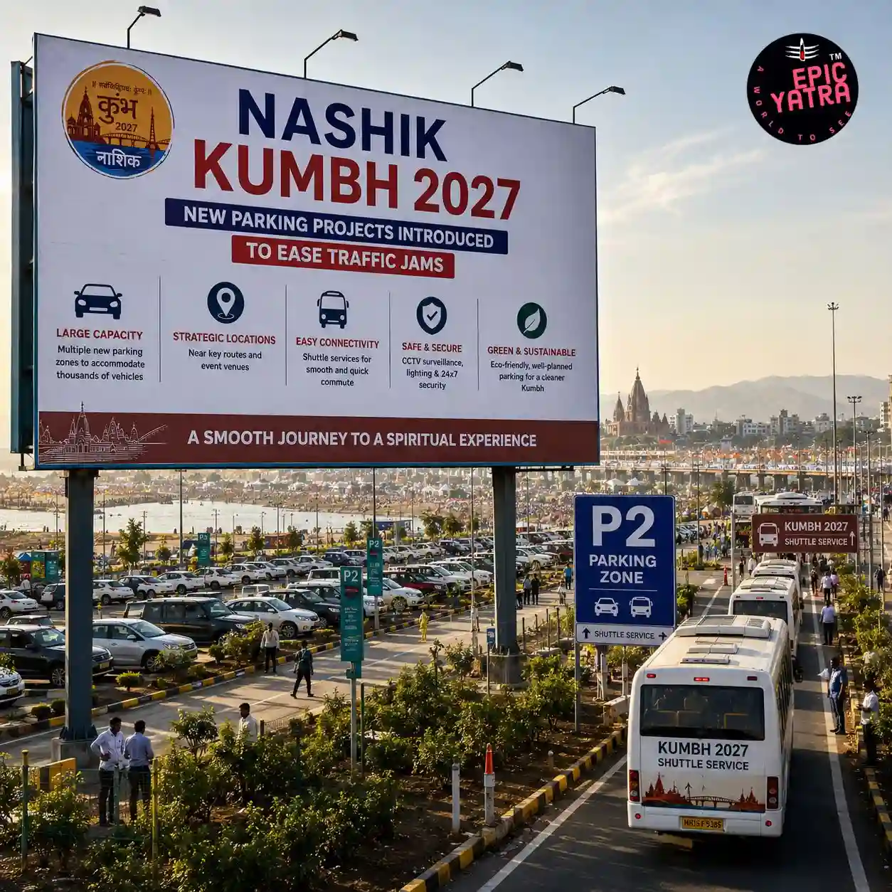 Nashik Kumbh Parking Facilities and Large Preparations for 2027 || Nashik Kumbh parking facilities