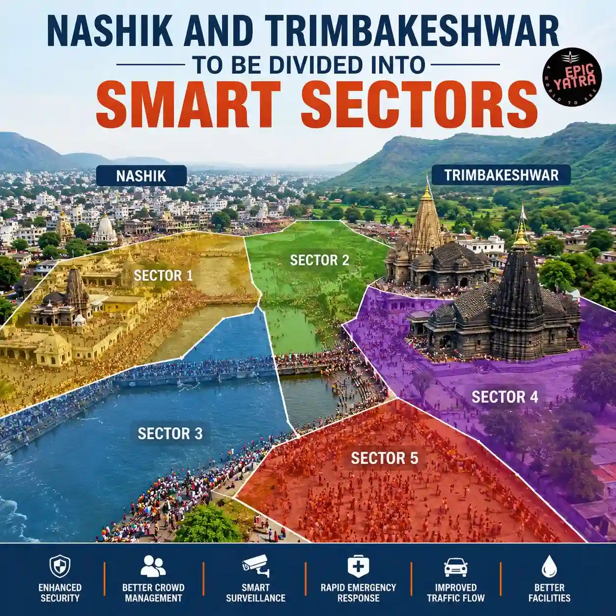 Nashik and Trimbakeshwar to Be Divided Into Smart Sectors || Amrit Snan Smart Sectors